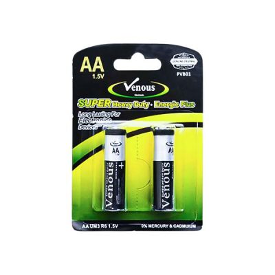 باتری قلمی ونوس مدل PVB01 بسته دو عددی