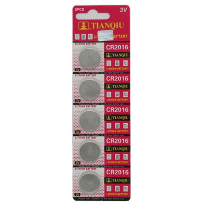 باتری سکه ای TIANQIU مدل ۲۰۱۶ بسته 5 عددی