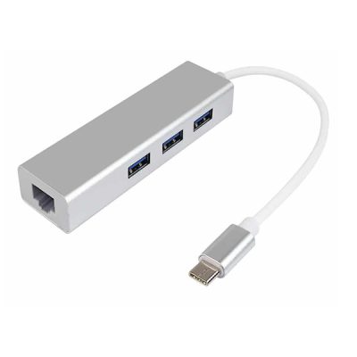 تبدیل تایپ سی به سه پورت USB3 / LAN1000