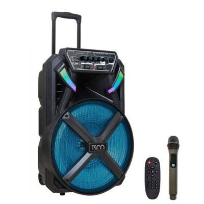اسپیکر چمدانی بلوتوثی رم و فلش خور تسکو مدل TS1890 با میکروفون
