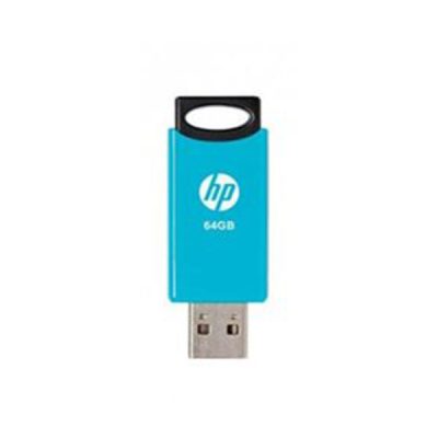 فلش مموری 64GB اچ پی USB2.0 مدلV212W آبی