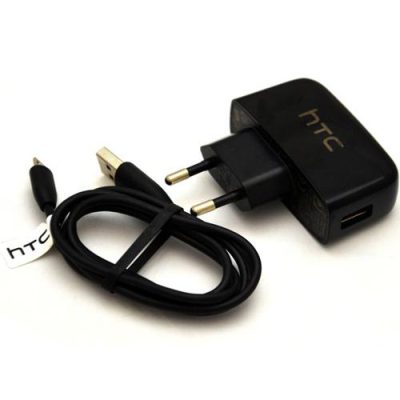 شارژر HTC  مدل ۱۶۵/۱۶۶ به همراه کابل