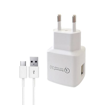 شارژر دیواری QC-3.0 سامسونگ مدل 245 به همراه کابل Type-C