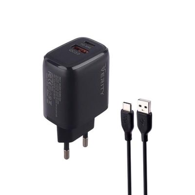شارژر دیواری 33W وریتی مدل AP 2126 همراه با کابل تایپ سی