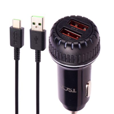 شارژر فندکی تسکو مدل TCG 37 QC3.0 PD 30W به همراه کابل Type-C