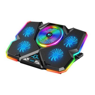 پایه خنک کننده لپ تاپ کول کلد مدل K44 5FAN LCD RGB