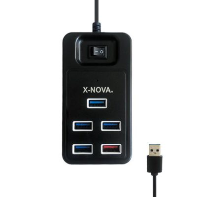 هاب 1.2 پنج پورت USB3.0/ USB2.0 نووا مدل X800