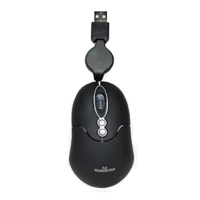 ماوس سیم دار سیم جمع شو منهتن مدل MM1