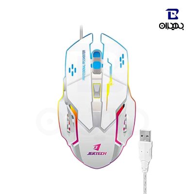 ماوس مخصوص بازی جرتک مدل JR810 ENERGY رنگ سفید