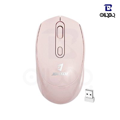 ماوس بی سیم جرتک مدل JR7 رنگ صورتی