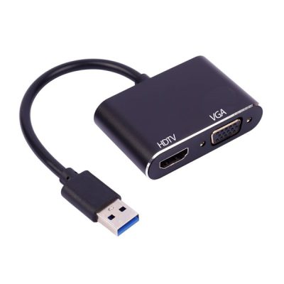 تبدیل USB3.0 به VGA / HDMI بدنه فلزی