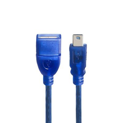 کابل MiniUSB به مادگی USB مدل 002 طول 30 سانتی متر