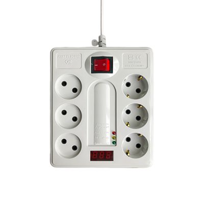 محافظ برق شش خانه دیجیتالی پارت مدل 2160 کابل 5 متر