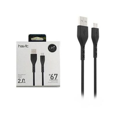 کابل تبدیل USB به Micro USB هویت مدل H67 طول ۱ متر