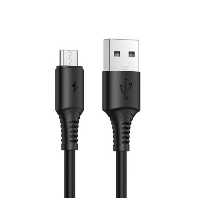 کابل تبدیل USB به MicroUSB بروفون مدل BX47 طول 1 متر