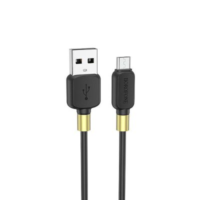 کابل تبدیل USB به MicroUSB بروفون مدل BX59 طول 1 متر