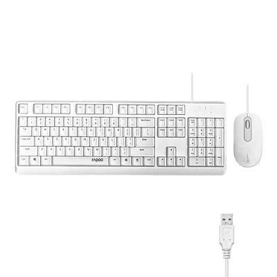 کیبورد و ماوس سفید رپو مدل X130PRO
