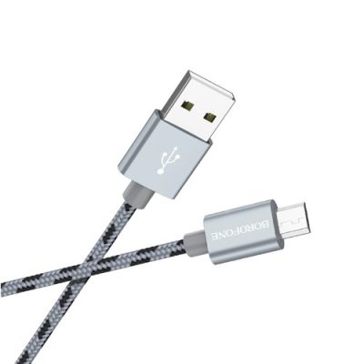 کابل تبدیل USB به MicroUSB بروفون مدل BX9 طول 1 متر