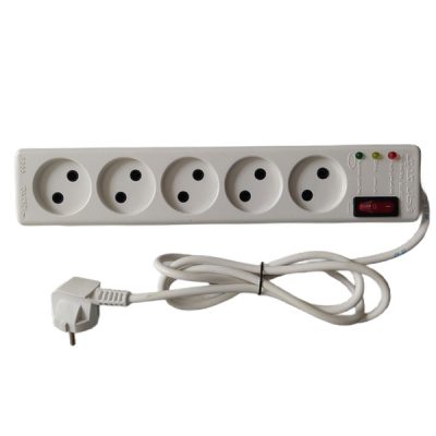 پنج خانه و محافظ برق استاندارد فرحان مدل 116 طول 1.5 متر