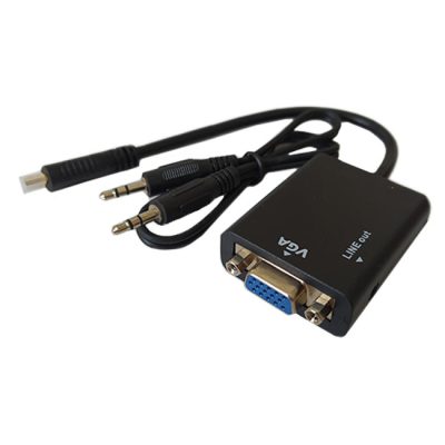 تبدیل MiniHDMI به VGA و Audio مدل JWD-HDMI10