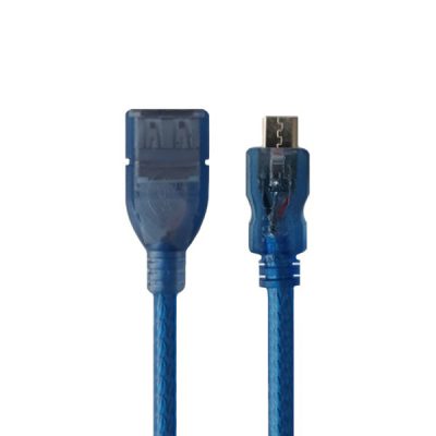 کابل MicroUSB به مادگی USB مدل 006 طول 0.3 متر