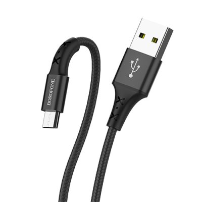 کابل تبدیل USB به MicroUSB بروفون مدل BX20 طول 1 متر