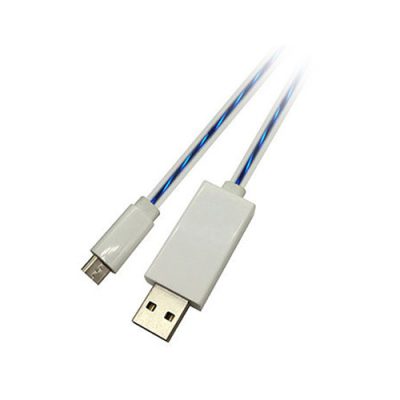 کابل تبدیل USB به MicroUSB مدل Lights UP طول 0.8 متر