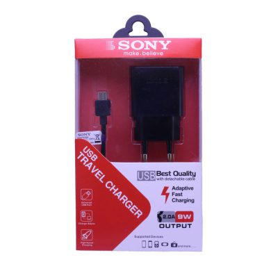شارژر و کابل تبدیل USB به MicroUSB سونی مدل 268