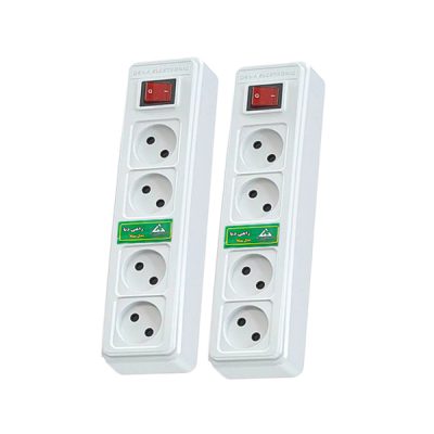 چهار خانه برق بدون کابل دنا مدل تسلا بسته دو عددی