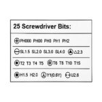ست پیچ گوشتی موبایلی 2025A