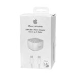 شارژر دیواری آیفون 16ProMax مدل MHJF3ZP/A + کابل تایپ سی