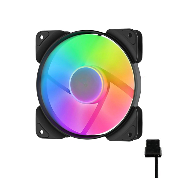 فن-کیس-EF12-PRO-RGB-2 خنک کننده سیستم RGB 12*12 مخصوص بازی EF-12 PRO