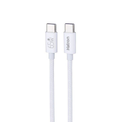 کابل دوسر تایپ سی 65W هترون مدل HC605HB طول 1 متر