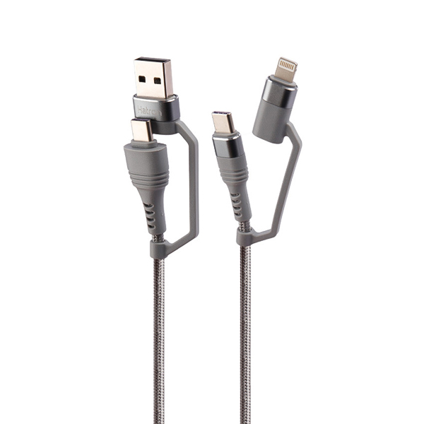 کابل-چندکاره-هترون-HC450P-2 کابل 4 سر چندکاره هترون مدل HC450P طول 1 متر