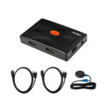 سوئیچ KVM دو پورت HDMI/USB دی نت همراه با کابل